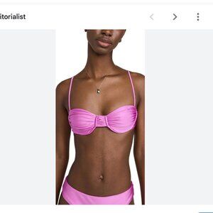 NWT Jade Women's Mia Top and Bare Minimum Bottom in Orchid Sheeen Set Size Small